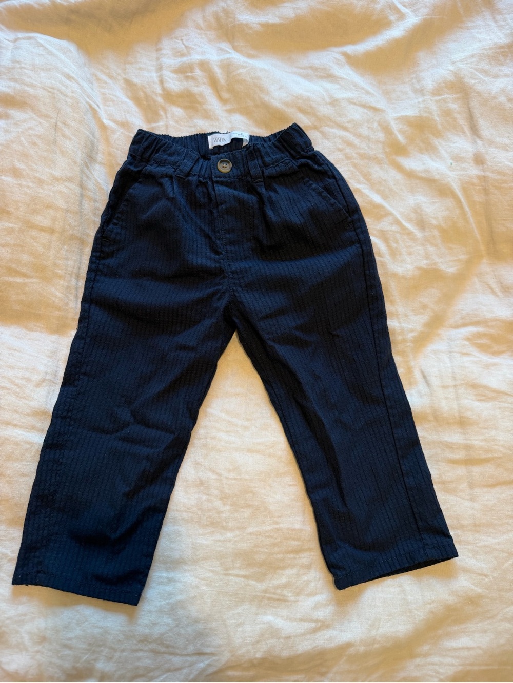 Zara SEERSUCKER PANTS- 2T